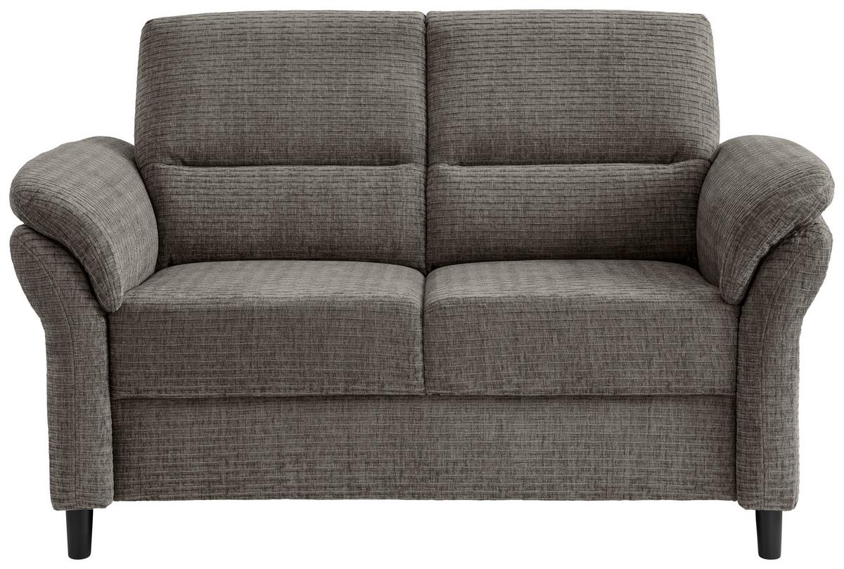 2-Sitzer-Sofa Cavoli, Graubraun B: 147 cm - Graubraun/Schwarz, MODERN, Textil (147/90/89cm) - Livetastic
