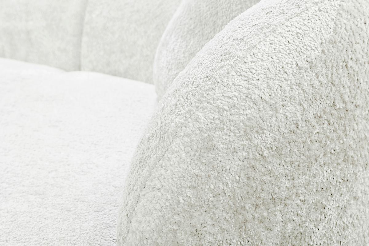 Ecksofa Flick Weiß/schwarz, 264 Cm - Schwarz/Weiß, Design, Textil (264/143cm) - MID.YOU