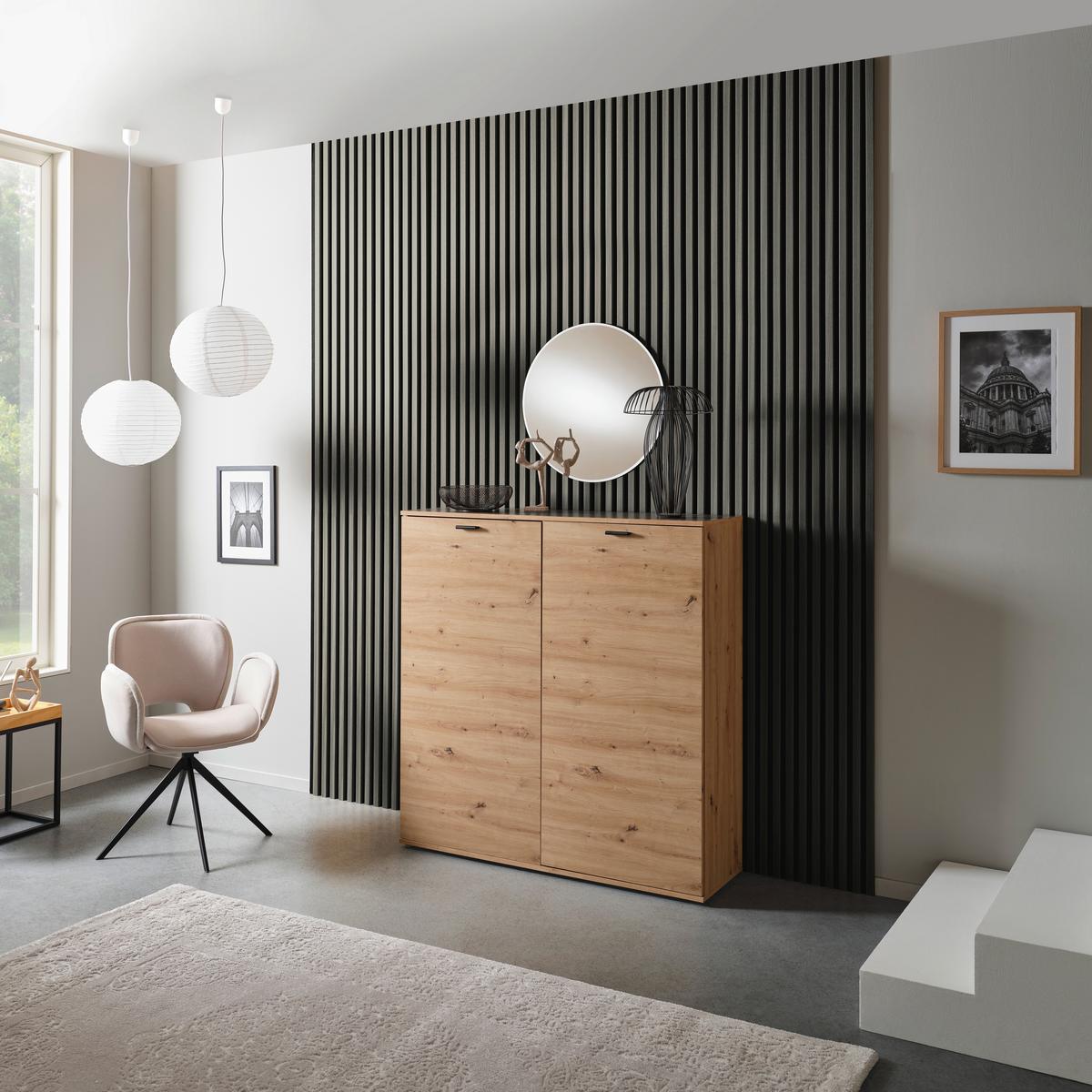 Akustikpaneel Josef - Hellgrau, MODERN, Holzwerkstoff/Kunststoff (90/60/2cm)