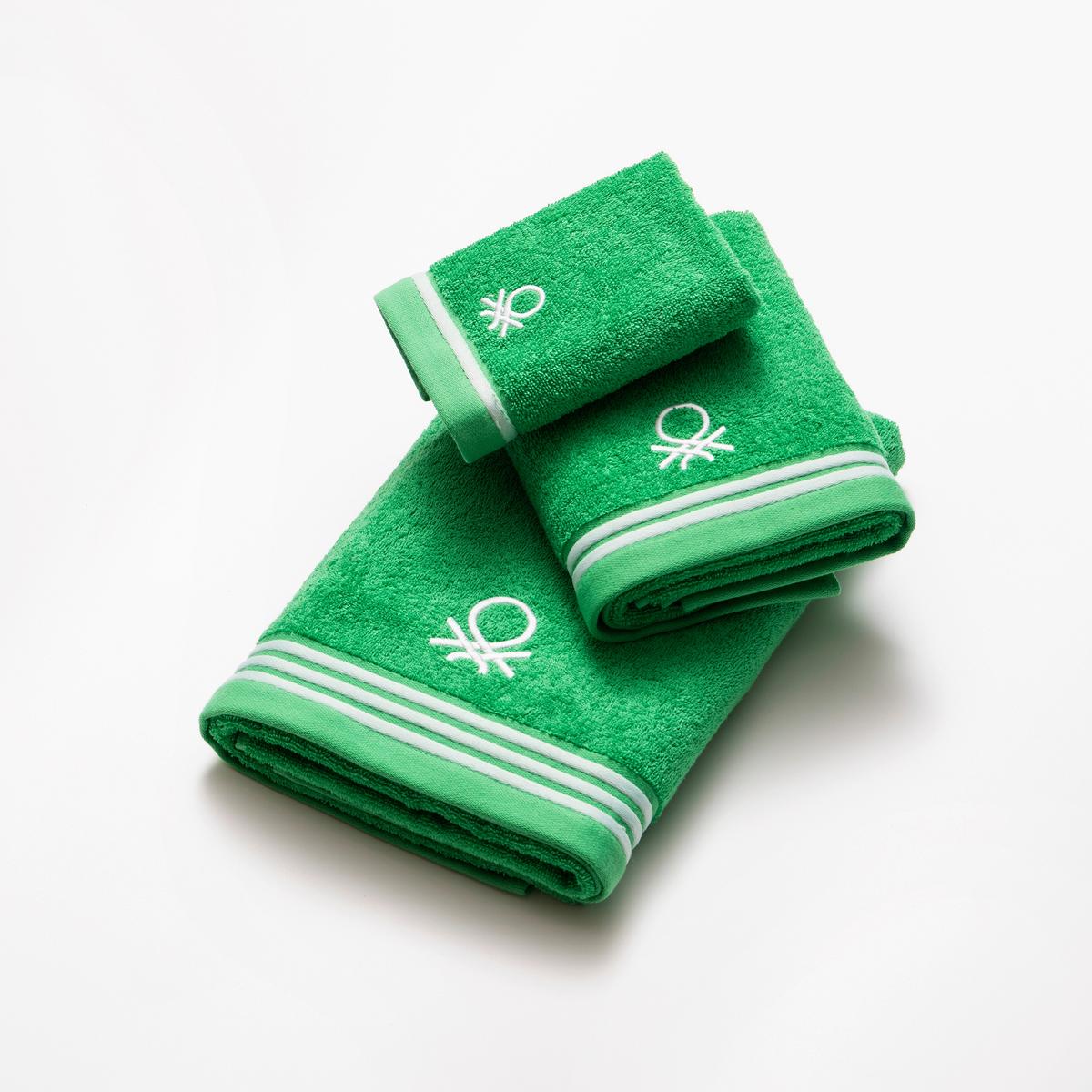 Badetücher Benetton Frottier 450 G/M2 Grün 3er-Pack - Grün, Basics, Textil - Benetton