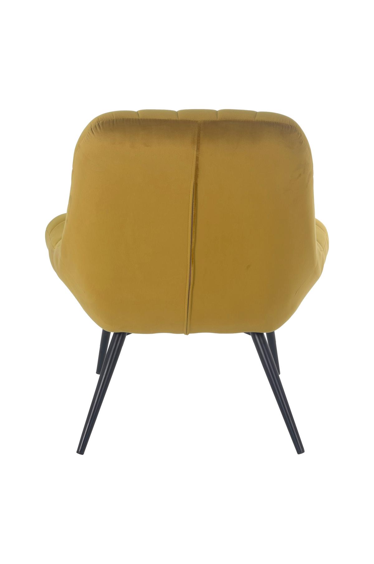 Xxl-sessel Gelb, Schwarz B: 76 Cm - Gelb/Schwarz, MODERN, Textil (76/85,6/85,6cm) - Livetastic