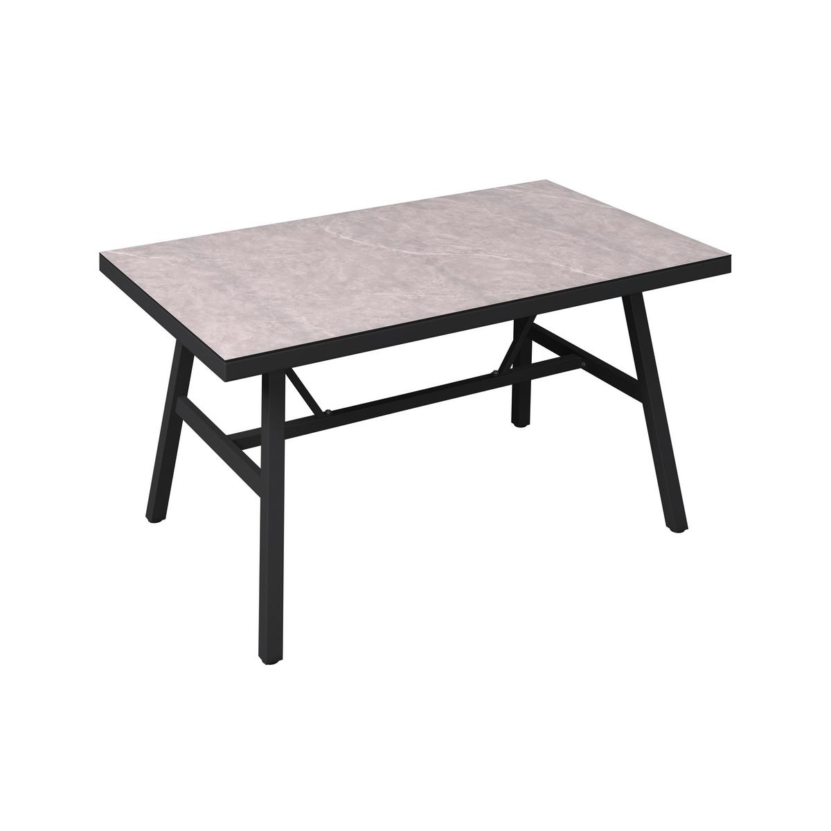 Loungegarnitur Peru - Dunkelgrau/Hellgrau, MODERN, Glas/Textil (187/241,5cm) - Beldano