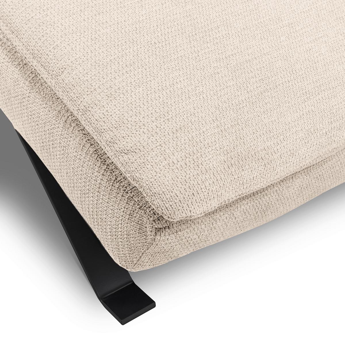 RELAXLIEGE Beige, B: 65 cm - Beige/Schwarz, Design, Leder (65/95/171cm) - Celina Home