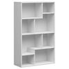 Regal Tetrix Bookshelf - Weiß Hochglanz/Weiß, Design, Holzwerkstoff (87,5/140/33,5cm)