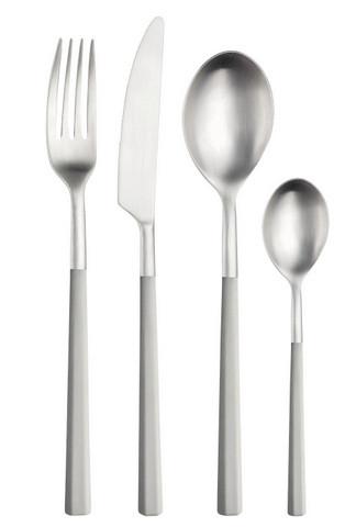 sada príborov HIVE - béžovohnedá/farba ušľachtilej ocele, Basics, kov/plast (25,5/7/5,3cm) - Pintinox