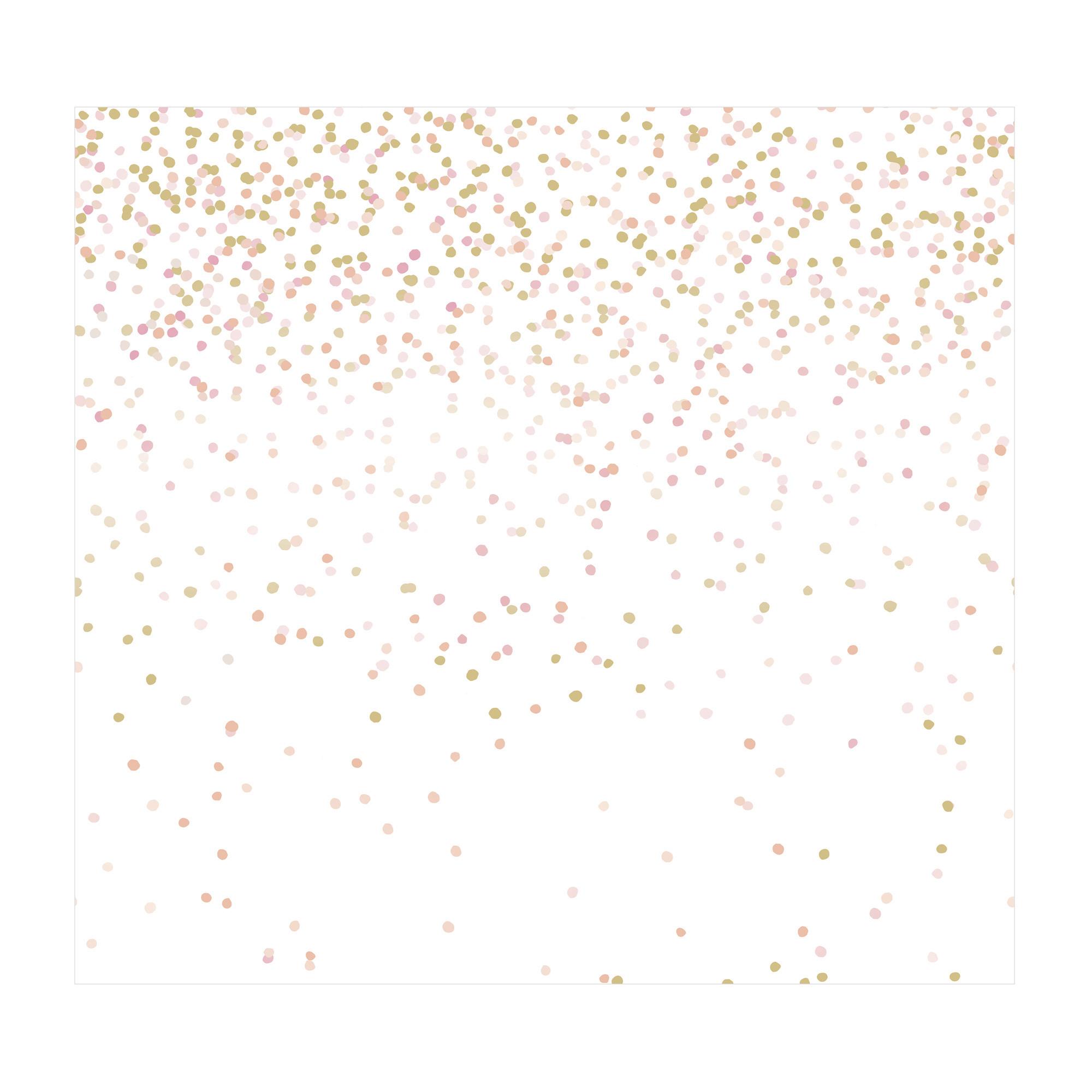 FOTOTAPETE 107346 - Pink/Goldfarben, Basics, Papier/Kunststoff (300/280cm)