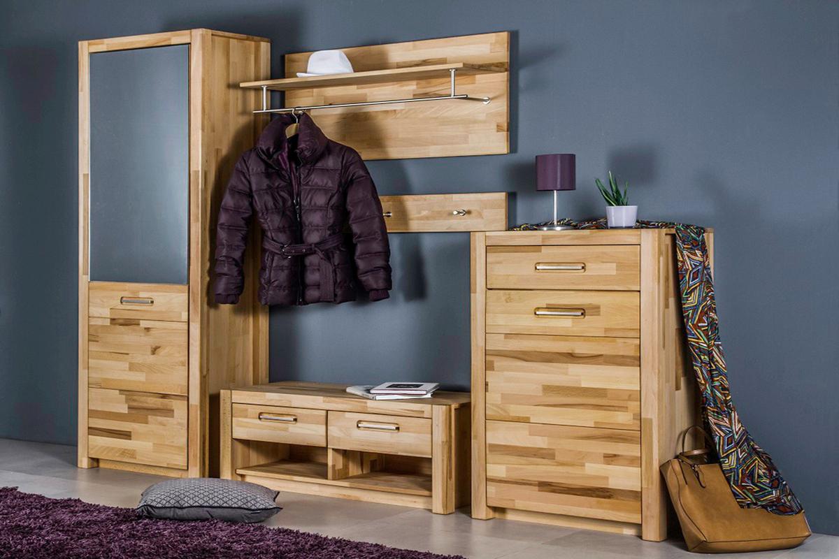 Garderobenpaneel Buchefarben, B: 100 Cm - Buchefarben, KONVENTIONELL, Holz (100/105/27cm) - MID.YOU