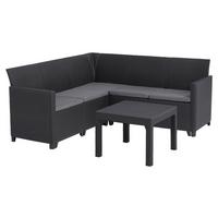 Kerti Sarokgarnitúra Marie - grafitszürke, Basics (74/60/120cm) - Keter