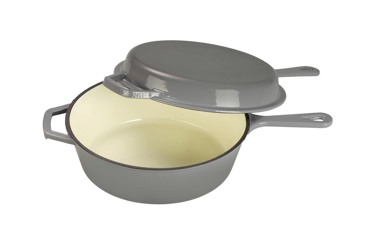 SADA HRNCŮ 2-dílná - šedá, Basics, kov (26,5cm) - Echtwerk