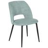 ŽIDLE ZOE - černá/mátově zelená, Lifestyle, kov/textil (51/82/57cm) - Mömax