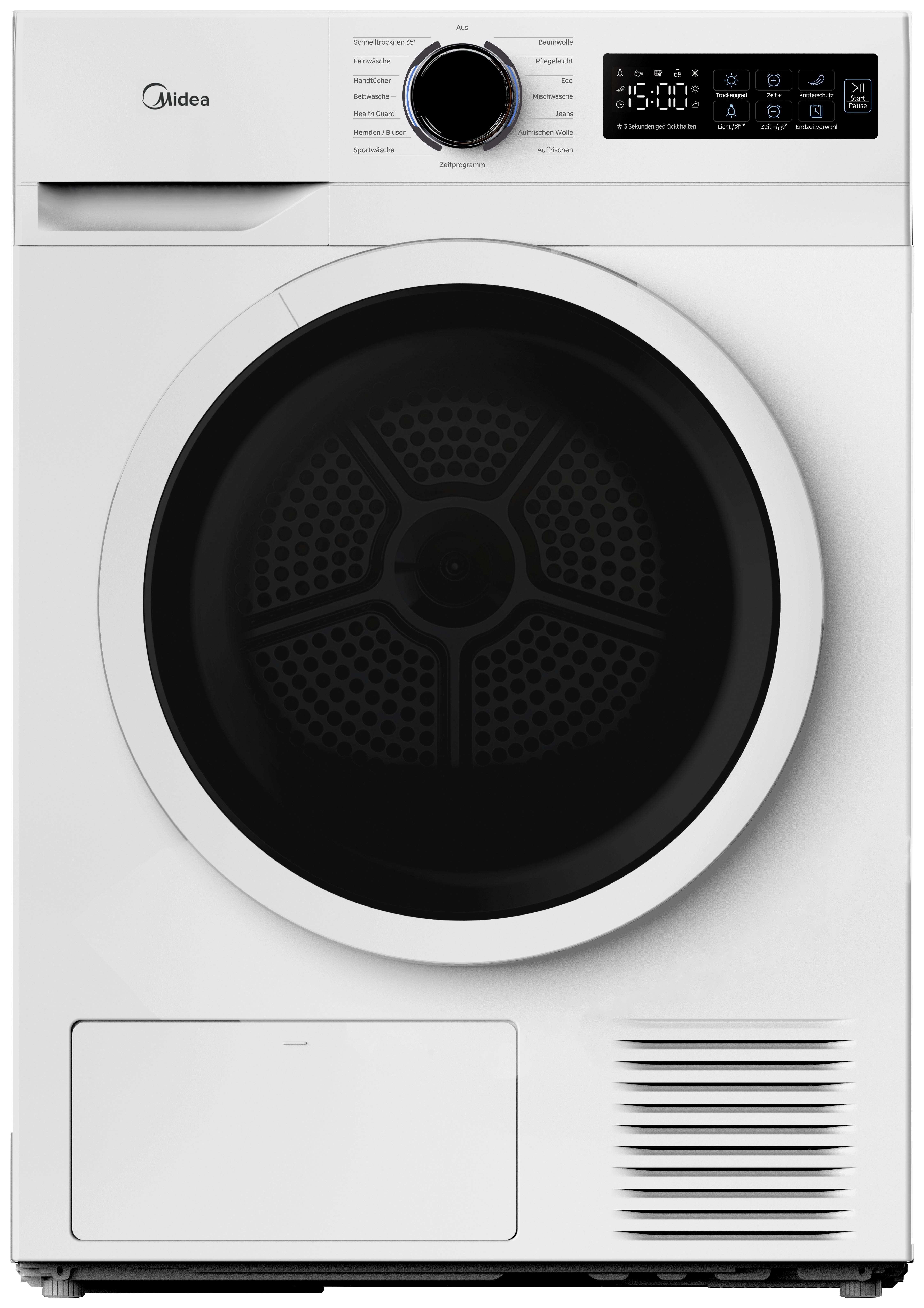 Wärmepumpentrockner Md110h80b-D - Weiß, Basics, Kunststoff/Metall (59,5/85/60cm) - Midea