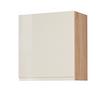 Küchenoberschrank Cardiff 50cm Creme/eiche Dekor 1 Drehtür - Creme/Sonoma Eiche, Basics, Holzwerkstoff (50/57/34cm) - Held