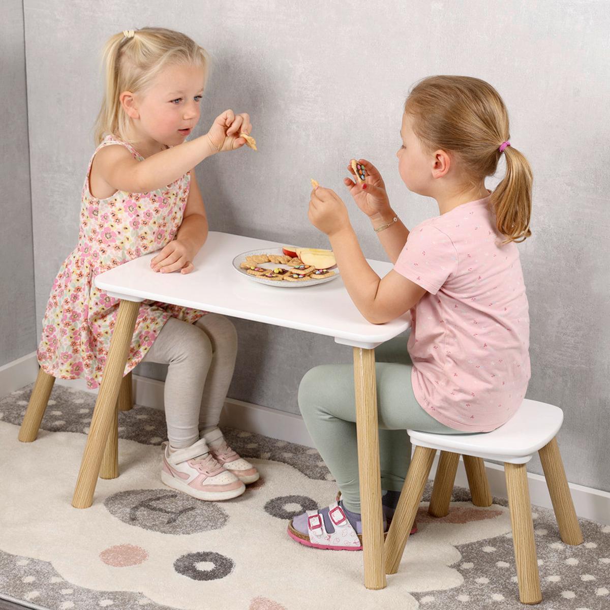 KINDERSITZGRUPPE Kiefer/Weiß B: 38cm - Weiß/Kieferfarben, Basics, Holz/Holzwerkstoff (38/43,5/58cm) - Kesper