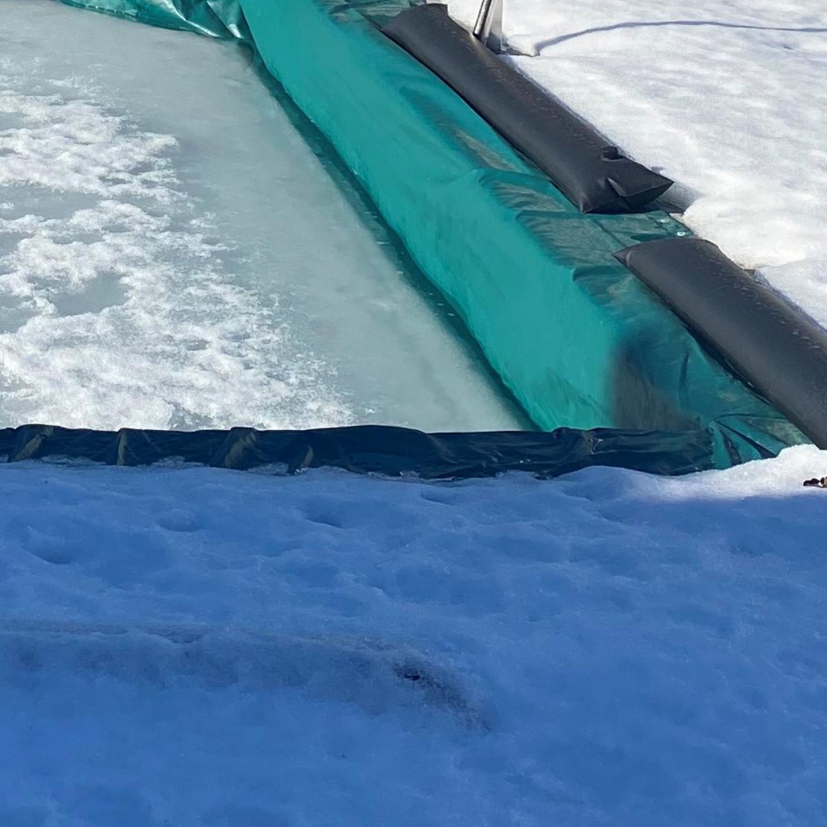 Poolabdeckplane Eckig BxL: 3,5x7 M Kunststoff Grün - Grün, Basics, Kunststoff (3,5/7cm)