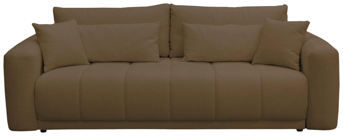 Schlafsofa Supra, Braun B: 245 Cm - Schwarz/Braun, Design, Holz/Textil (245/90/117cm) - MID.YOU