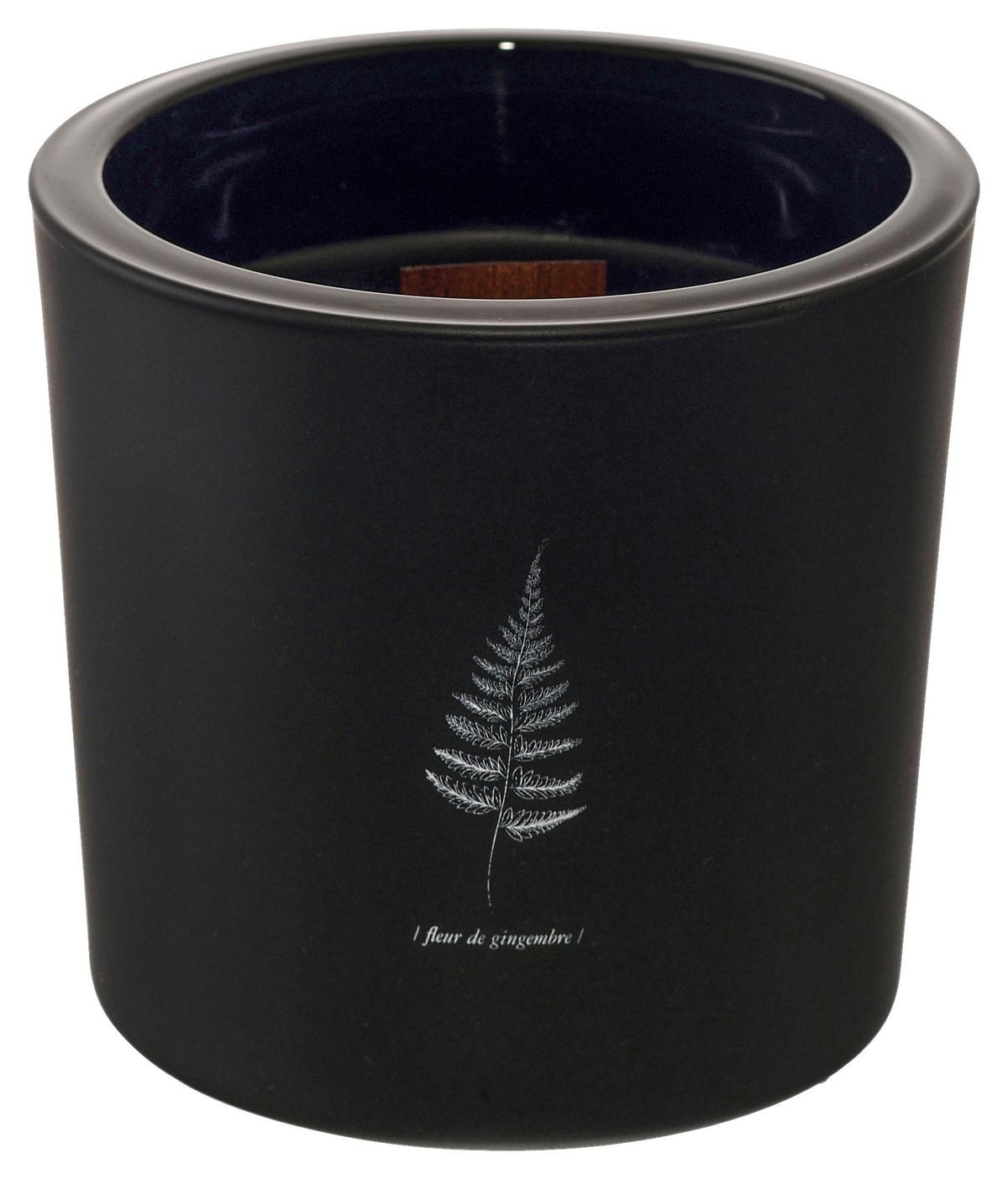 Svíčka ve skle Candle, ca 64 h. - černá, parafín/sklo (12/12cm) - Mömax