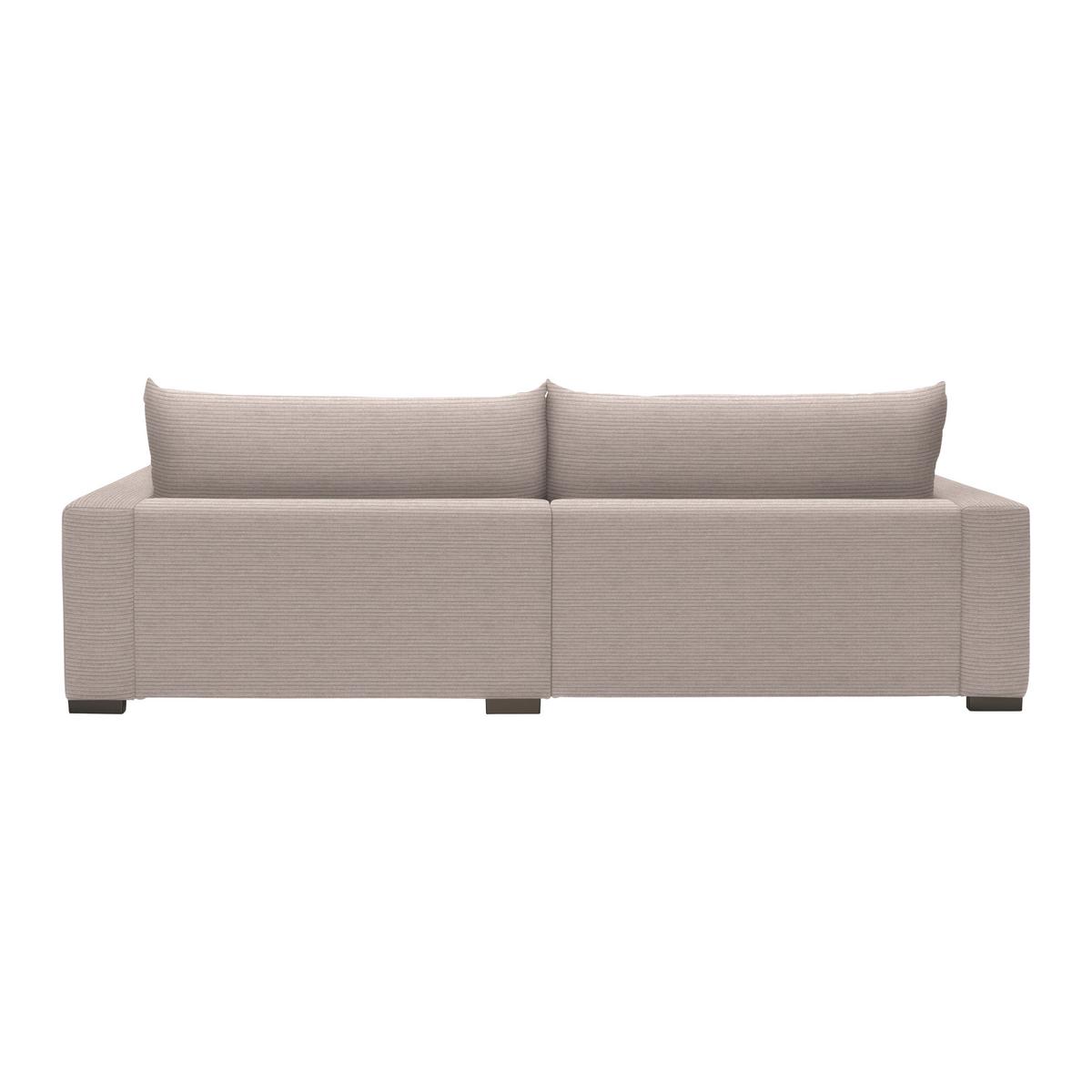 Mega pohovka PEDRO 1200, růžový manšestr - růžová, Moderní, kov/dřevo (261/83/124cm) - Mömax