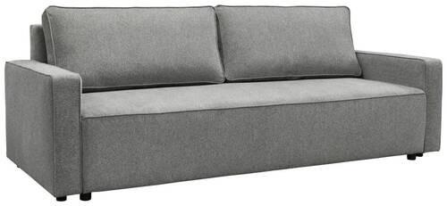 ROZKLÁDACÍ POHOVKA NICOLE - šedá, Moderní, textil/plast (232/90/100cm)