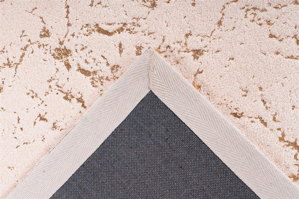 Teppich Creme, Goldfarben Bijou 225, BxL: 80x150 cm - Goldfarben/Creme, KONVENTIONELL, Textil (80/150cm)