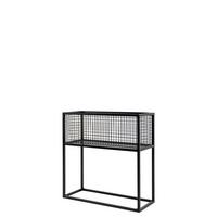 Blumenständer Aluminium Schwarz BxHxT: 60x23x60 cm - Schwarz, Basics, Metall (60/23/60cm)