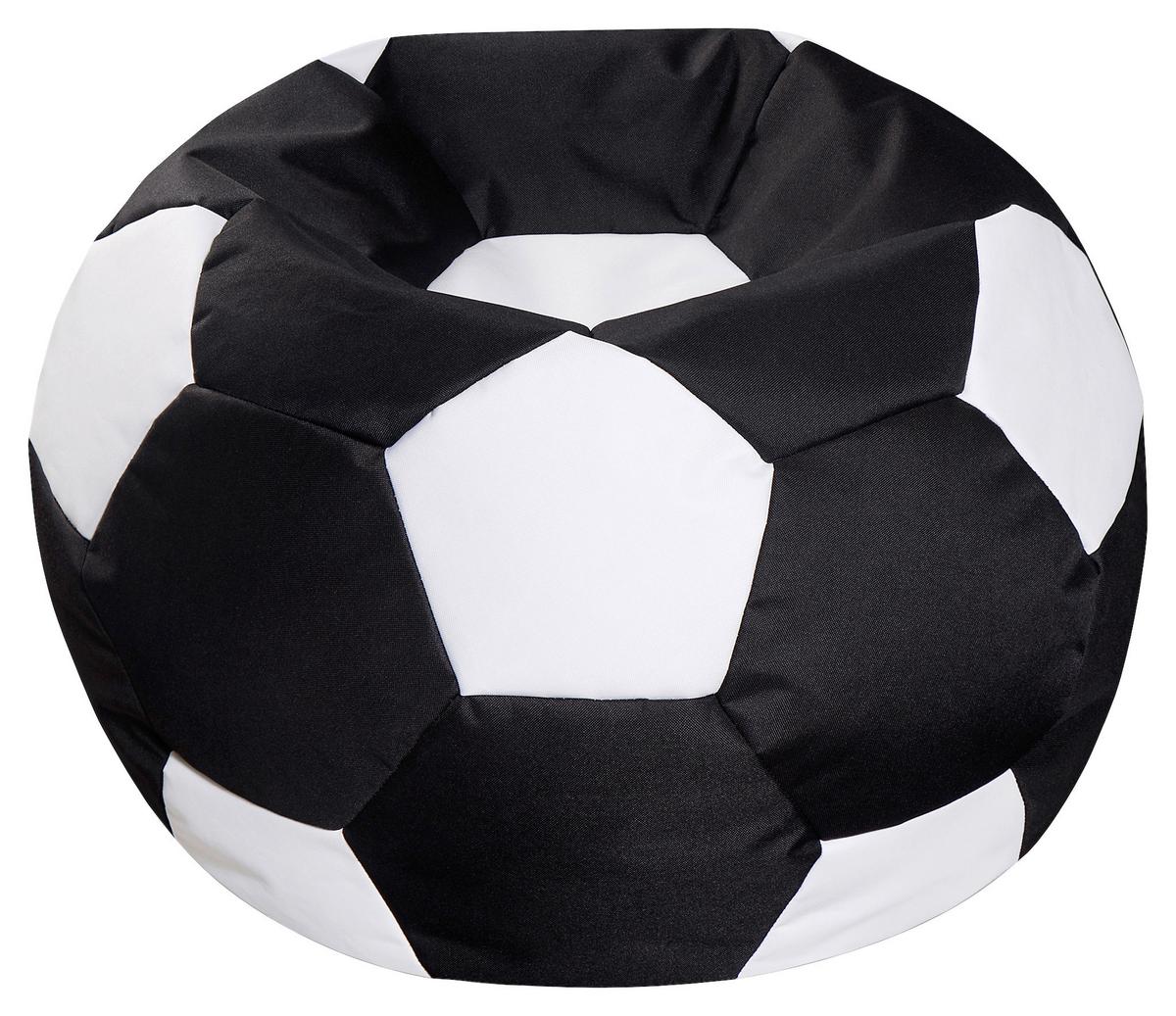Ülőzsák Ball Black/white - fekete/fehér, Modern, textil (65/65/50cm) - Mömax