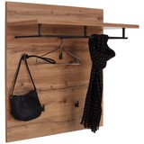 Garderobenpaneel Venedig - Eichefarben, MODERN, Holzwerkstoff (90/84/28cm)