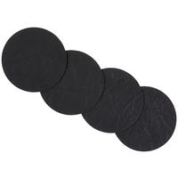 Poháralátét Szett 4 Darabos - fekete/fehér, Modern, műanyag (10cm)