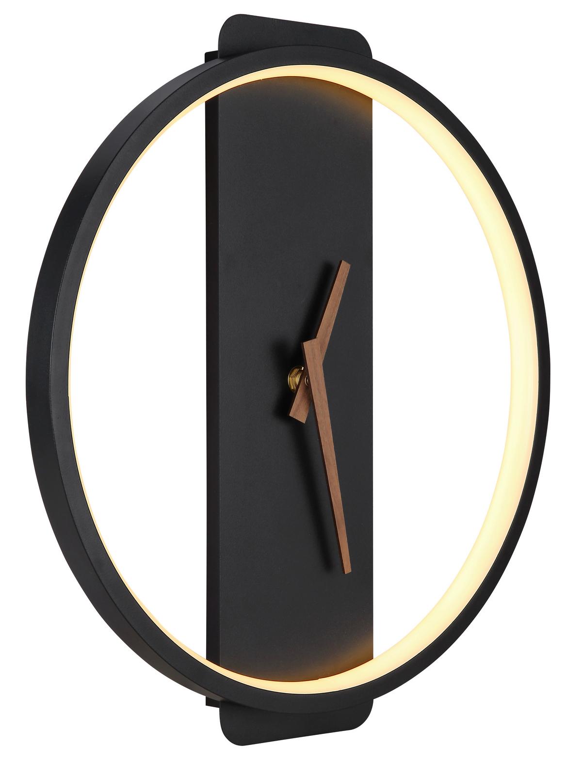 Wanduhr Batteriebetrieb - Schwarz/Weiß, Design, Kunststoff/Metall (35/32/5,5cm) - Globo