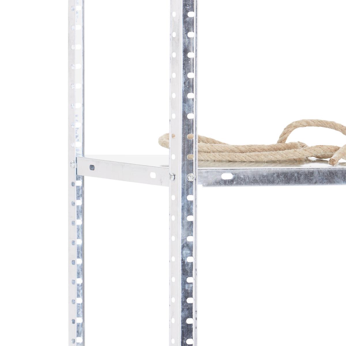 Schraubregal Carbonstahl 75x150x30 cm 40kg/Boden - Silberfarben, MODERN, Metall (75/150/30cm) - Homezone