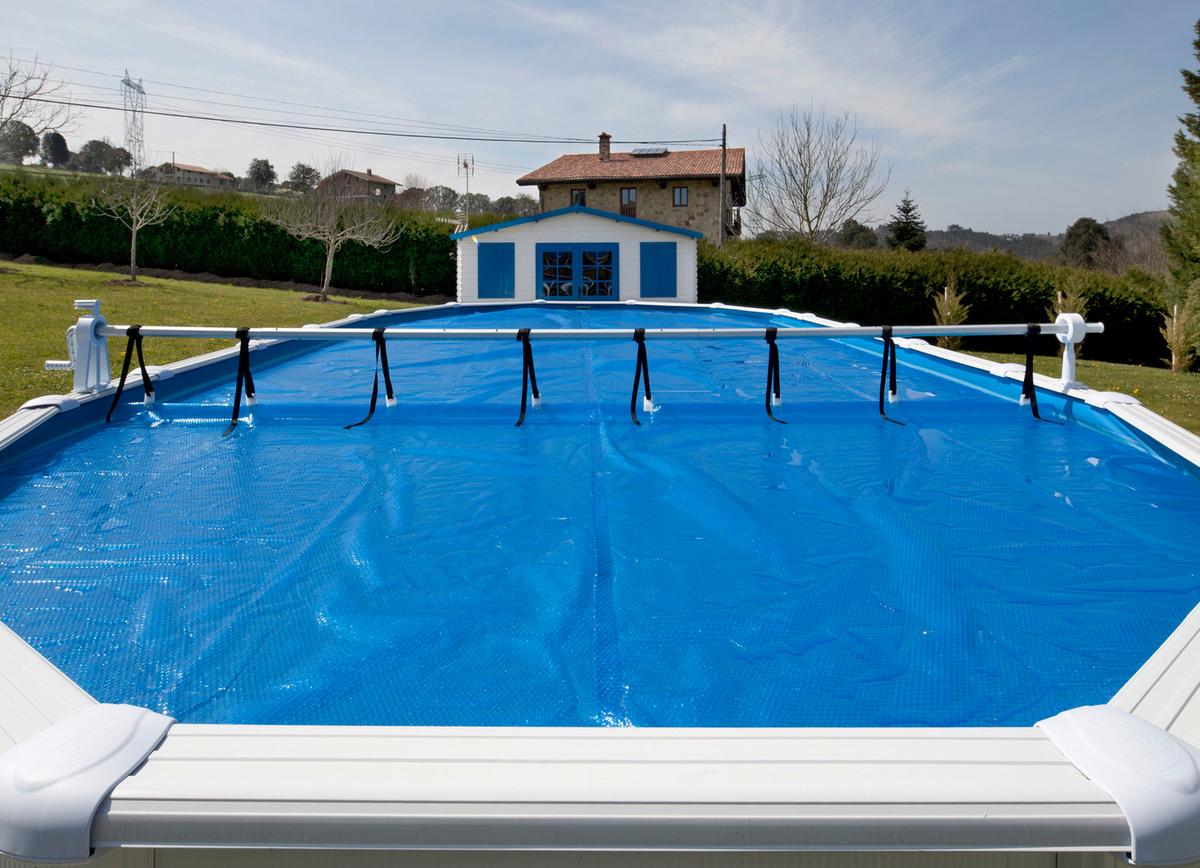 Schutzplane Planenaufroller - Alufarben, KONVENTIONELL, Metall (600cm) - Gre