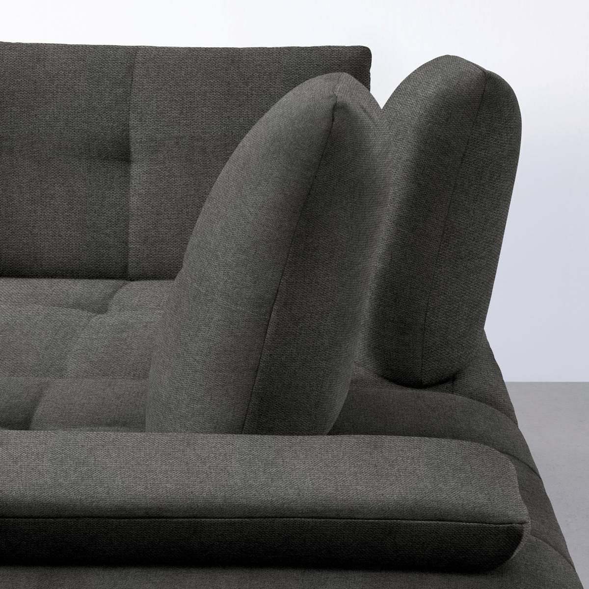 Rohová sedačka TRENDY, pravá, antracitová - černá/antracitová, Moderní, kov/kompozitní dřevo (310/93/250cm) - Premium Living