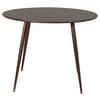 Esstisch Plaza Braun L: 100 cm - Braun, Design, Holzwerkstoff/Metall (100/100/75cm) - Livetastic