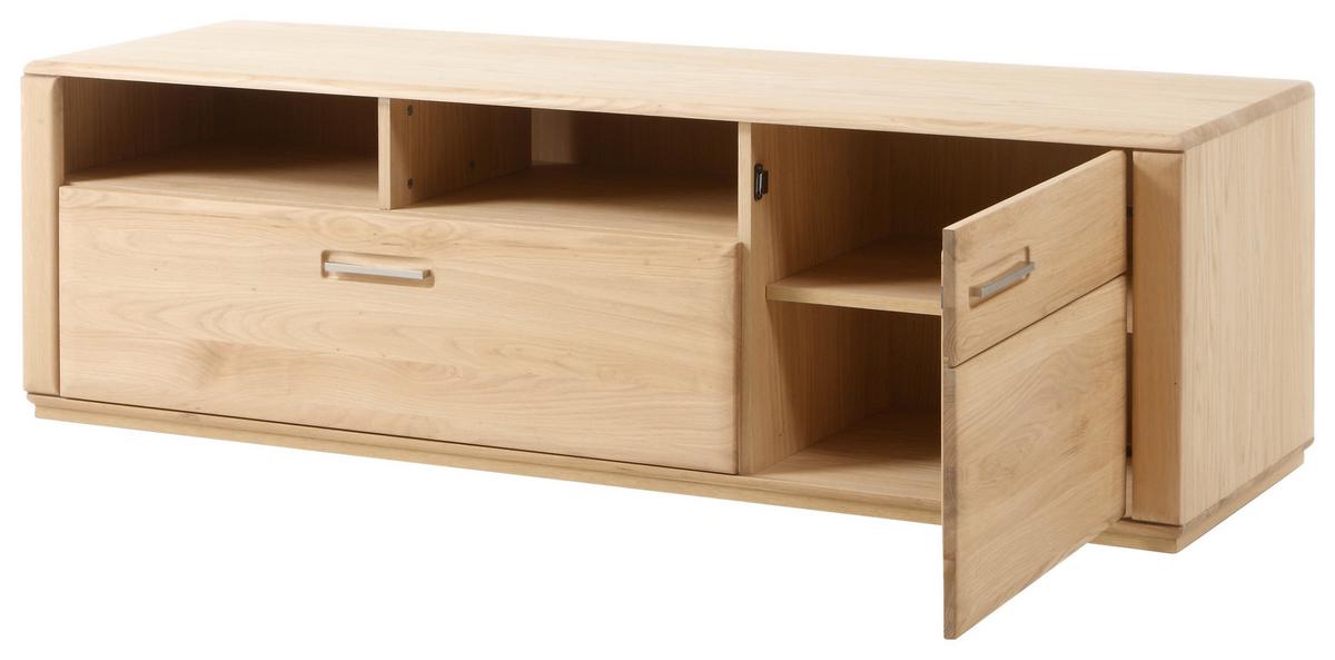 Wohnkombination 4-Tlg. Sena Eichefarben - Eichefarben, Design, Glas/Holz (303/209/51cm) - Livetastic