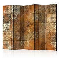 Paravent Braun Beige B: 225 cm - Beige/Braun, Basics, Holz/Textil (225/172/3cm) - artgeist