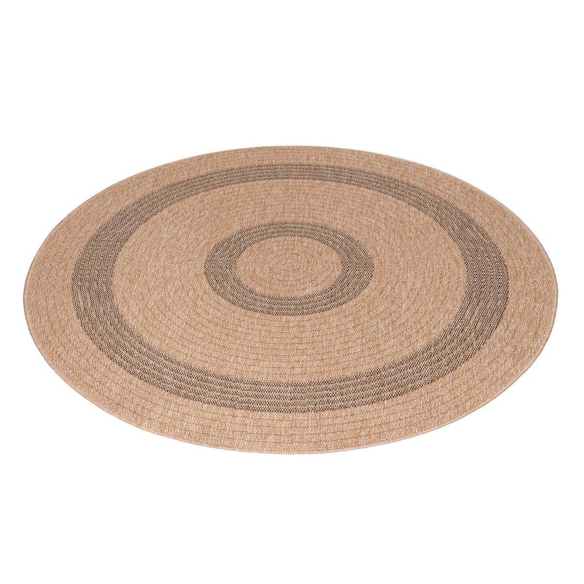 Outdoorteppich Comilla - Beige/Schwarz, Basics, Textil (80/80cm) - Novel