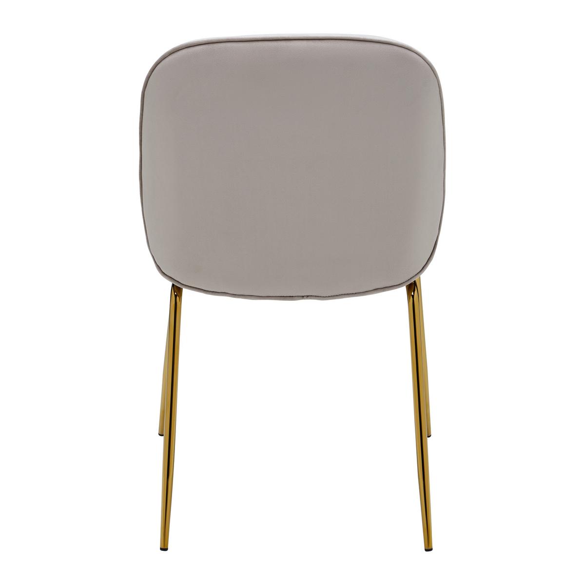 ŽIDLE AZRA - barvy zlata/béžová, Trend, kov/dřevo (48/85/61cm) - Mömax