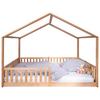 Hausbett Buche, B/h/t: 140x200x161cm - Buchefarben, Basics, Holz (140/200/161cm) - tiSsi