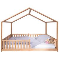 Hausbett Buche, B/h/t: 140x200x161cm - Buchefarben, Basics, Holz (140/200/161cm) - tiSsi