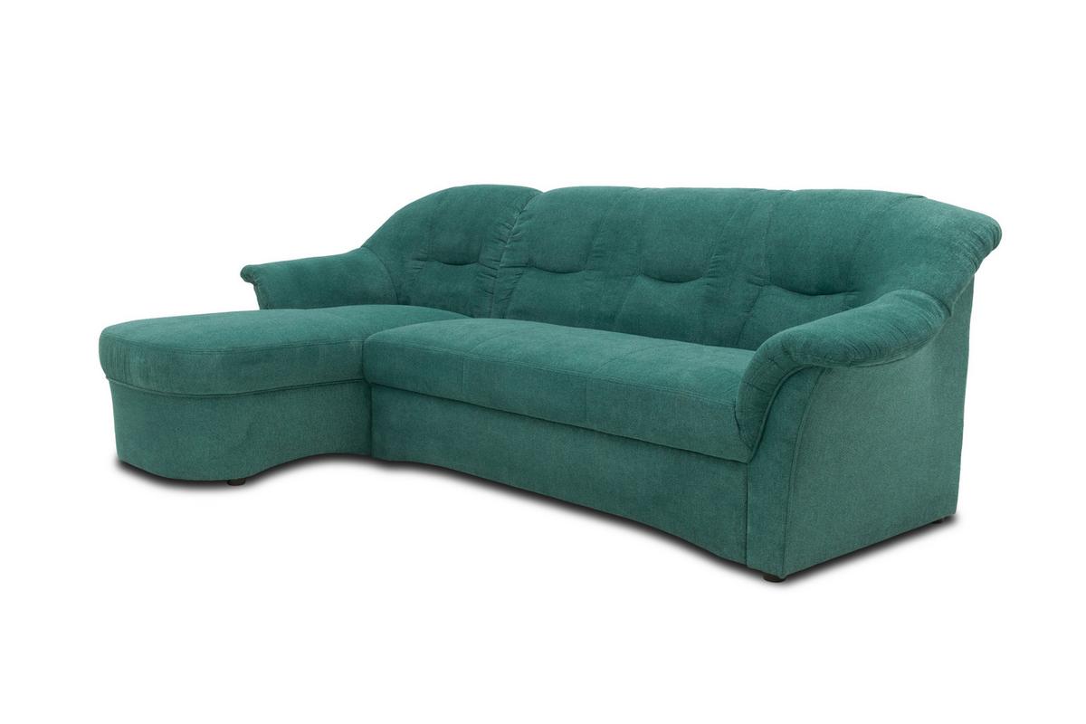 Ecksofa Sarafina - Petrol/Schwarz, KONVENTIONELL, Textil (146/232cm) - MID.YOU