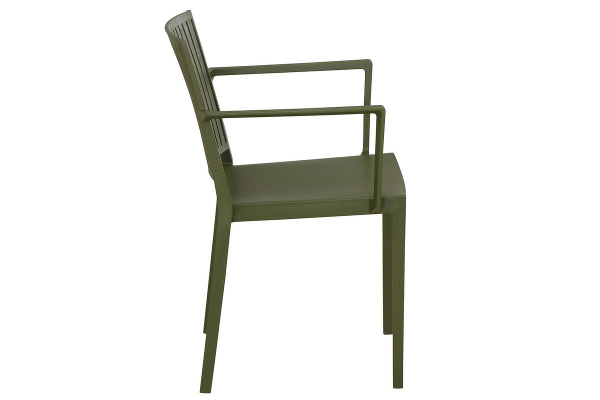 Gartengarnitur T20212 - Anthrazit/Grün, Basics, Holzwerkstoff/Kunststoff (80/80/80cm) - Siena Garden