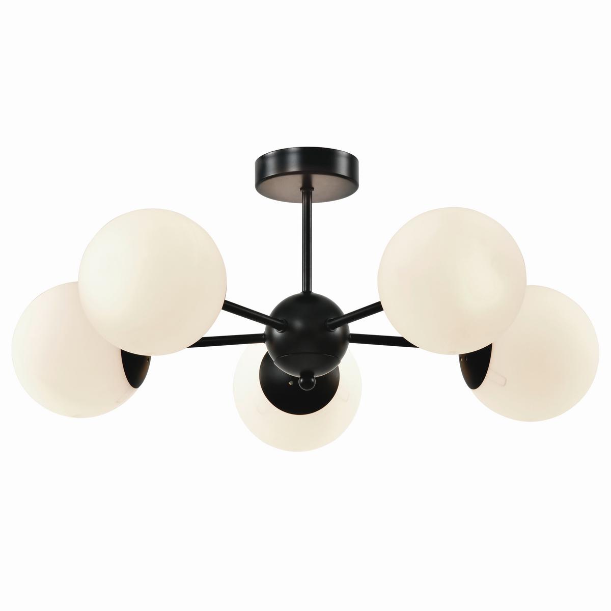 Pendelleuchte 35-37466 Calari - Schwarz/Weiß, KONVENTIONELL, Metall (60/60/28cm)