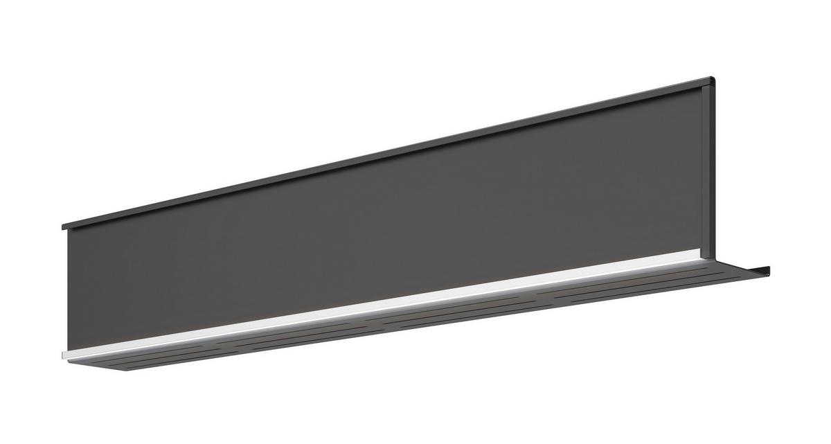 Regalelement Regbel-LED-2x105 - Schwarz, Basics, Metall (105/11/20cm) - Visiona