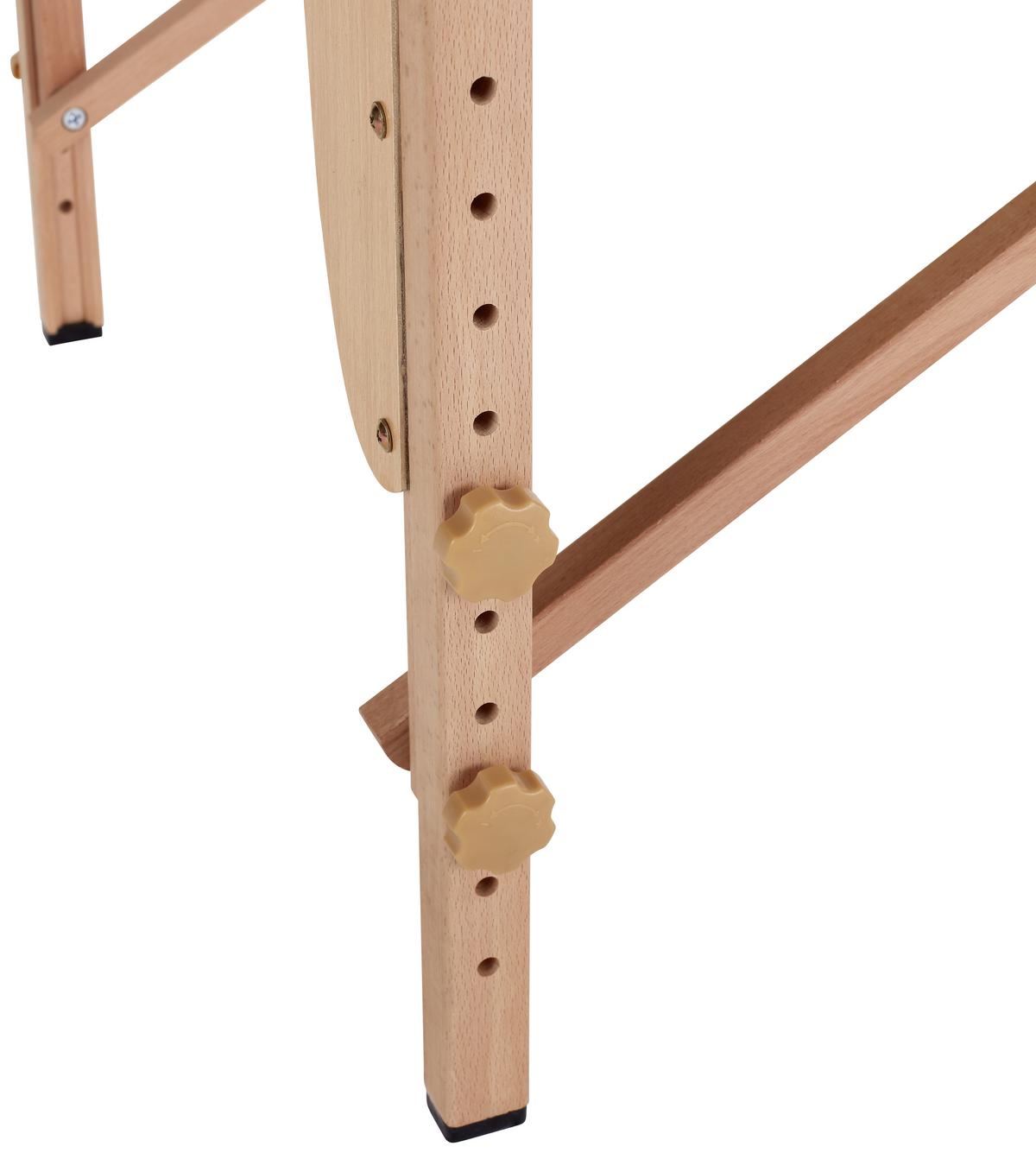Massageliege Wooden Braun Buche mit Gesichtspolster - Braun, MODERN, Holz/Holzwerkstoff (185/70/62-85cm) - Ondega