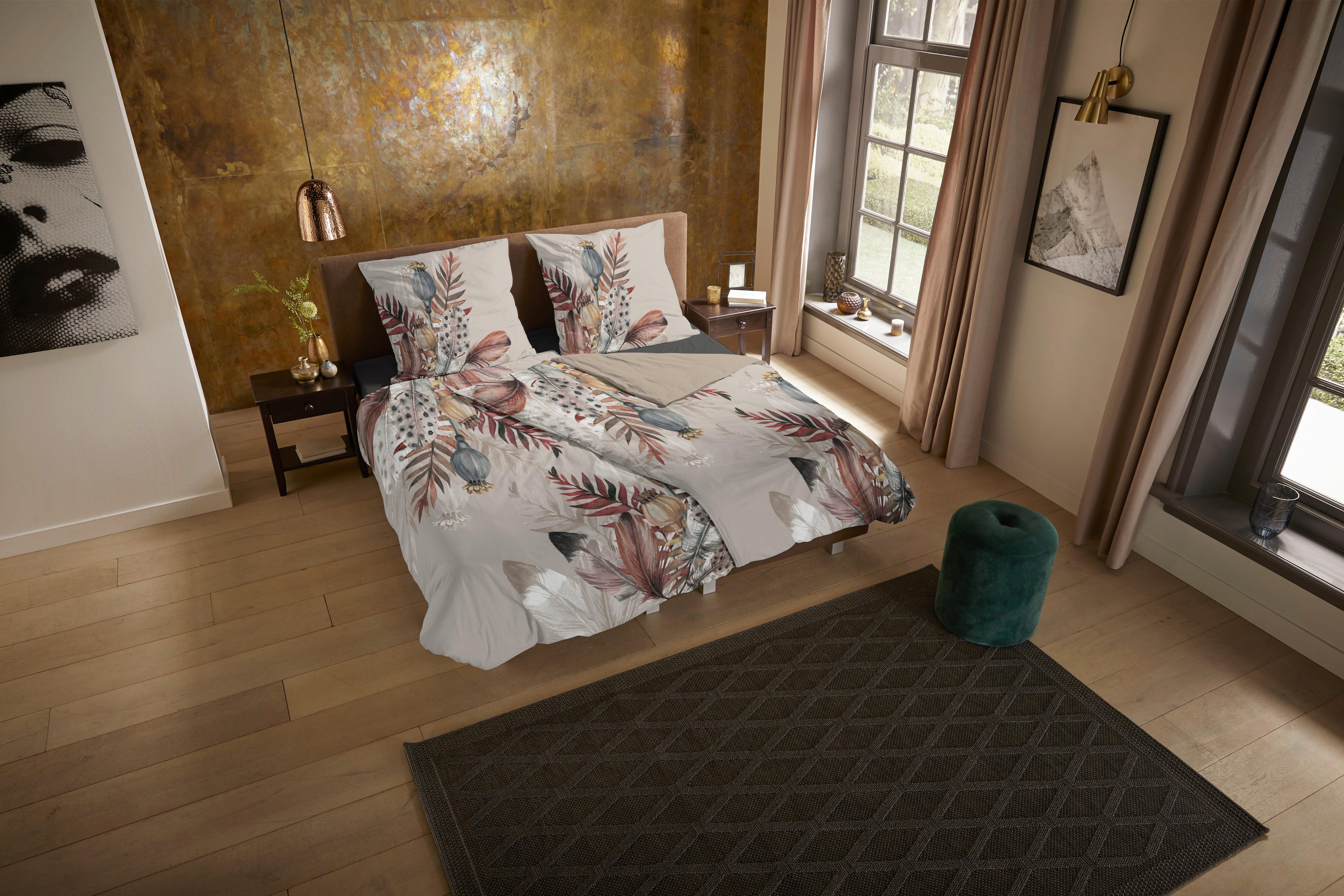 Wendebettwäsche Famm Taupe Beige 135x200 cm - Taupe/Beige, Natur, Textil (135/200cm)