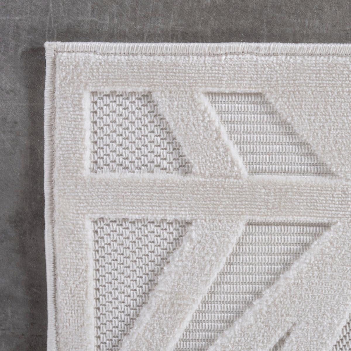 Flachwebteppich, Creme Doha - Creme, Design, Textil (80/150cm)