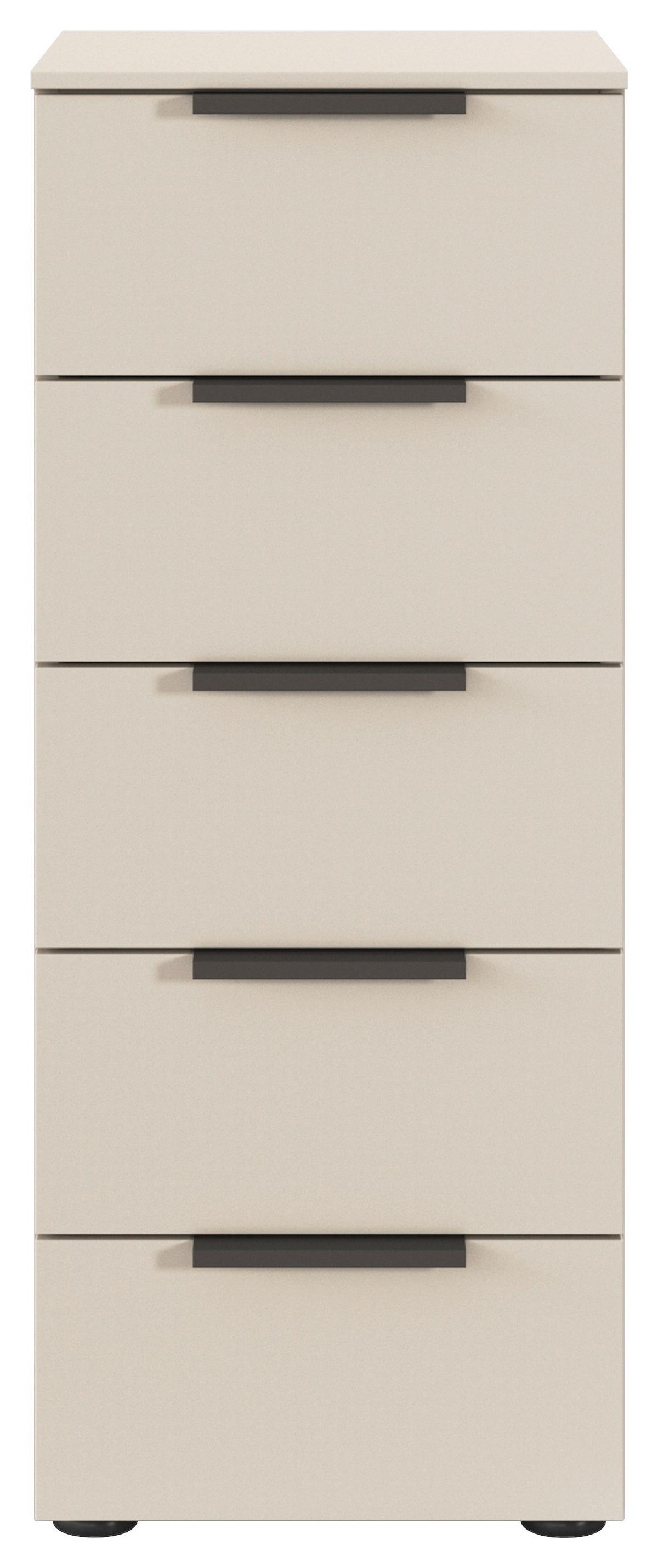 Kommode Flipp Champagner B: 40 Cm - Champagner/Schwarz, MODERN, Holzwerkstoff (40/100/42cm) - Rauch Möbel