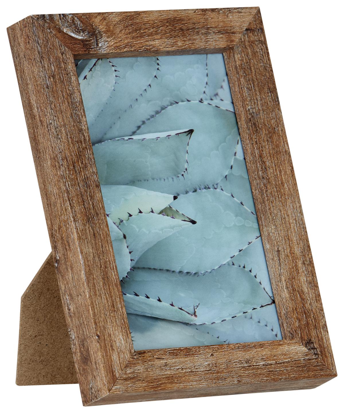Bilderrahmen 10x15 cm Carla Holz Naturfarben, 12,7x17,7 cm - Nussbaumfarben, Basics, Glas/Holz (12,7/17,7/2cm) - Luca Bessoni