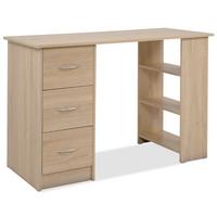 Schreibtisch Lasse Sonoma Eiche D. L: 115cm - Sonoma Eiche, Basics, Holzwerkstoff (115/49/75cm) - MID.YOU