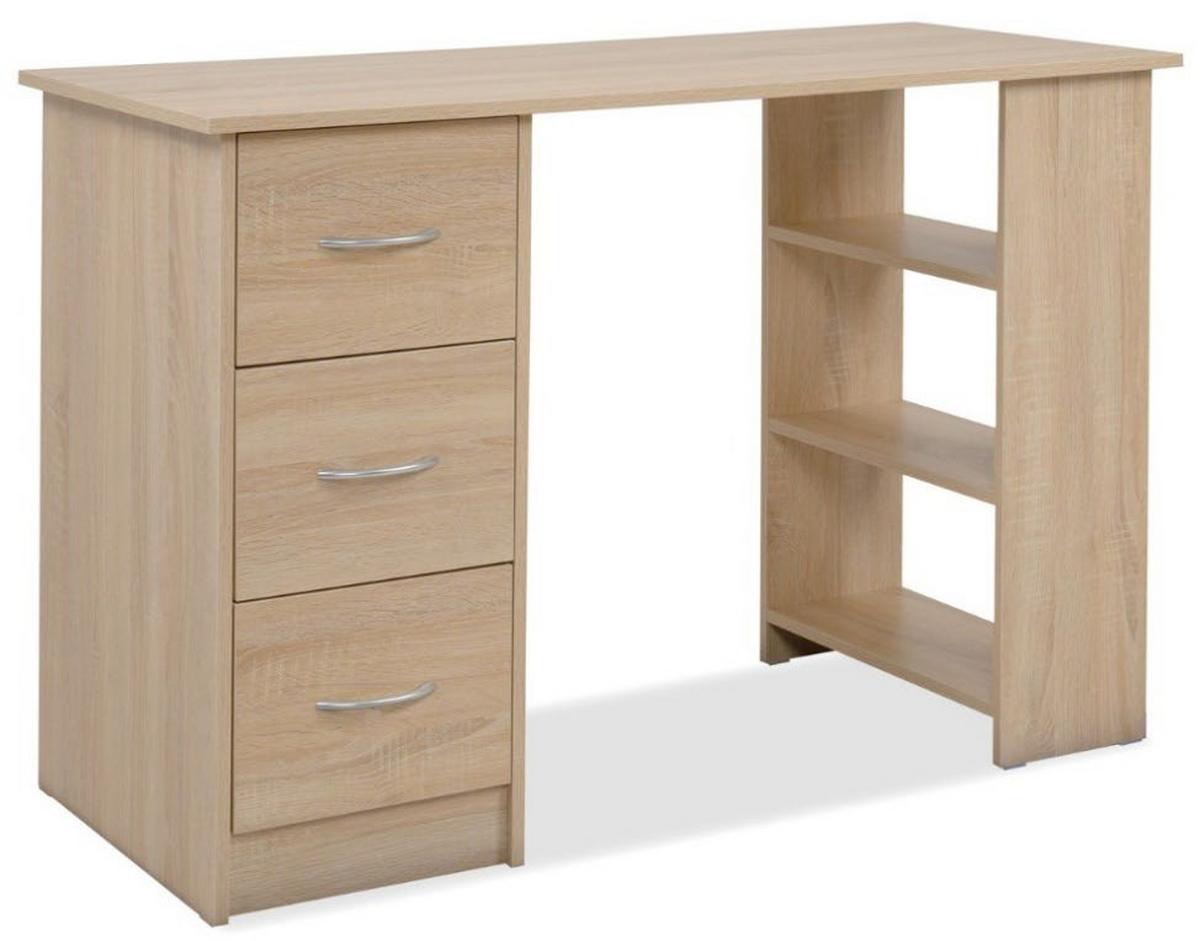Schreibtisch Lasse Sonoma Eiche D. L: 115cm - Sonoma Eiche, Basics, Holzwerkstoff (115/49/75cm) - MID.YOU