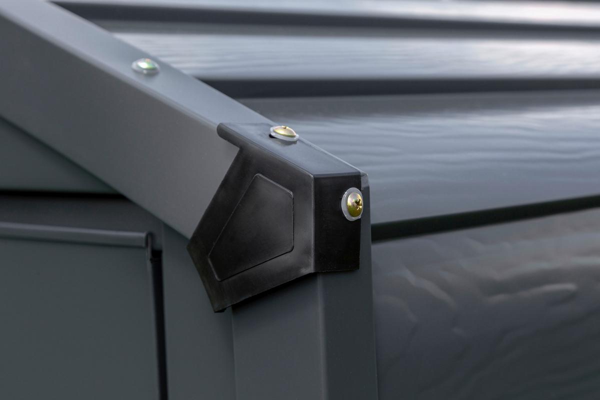 Gerätehaus Mit Pultdach 295x208x124 Cm - Grau, Basics (295/208/124cm)